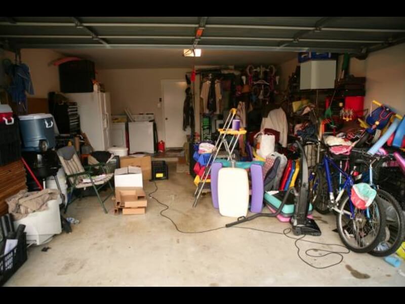 Garage cleanout in San Diego, CA with junk cleared from a cluttered space